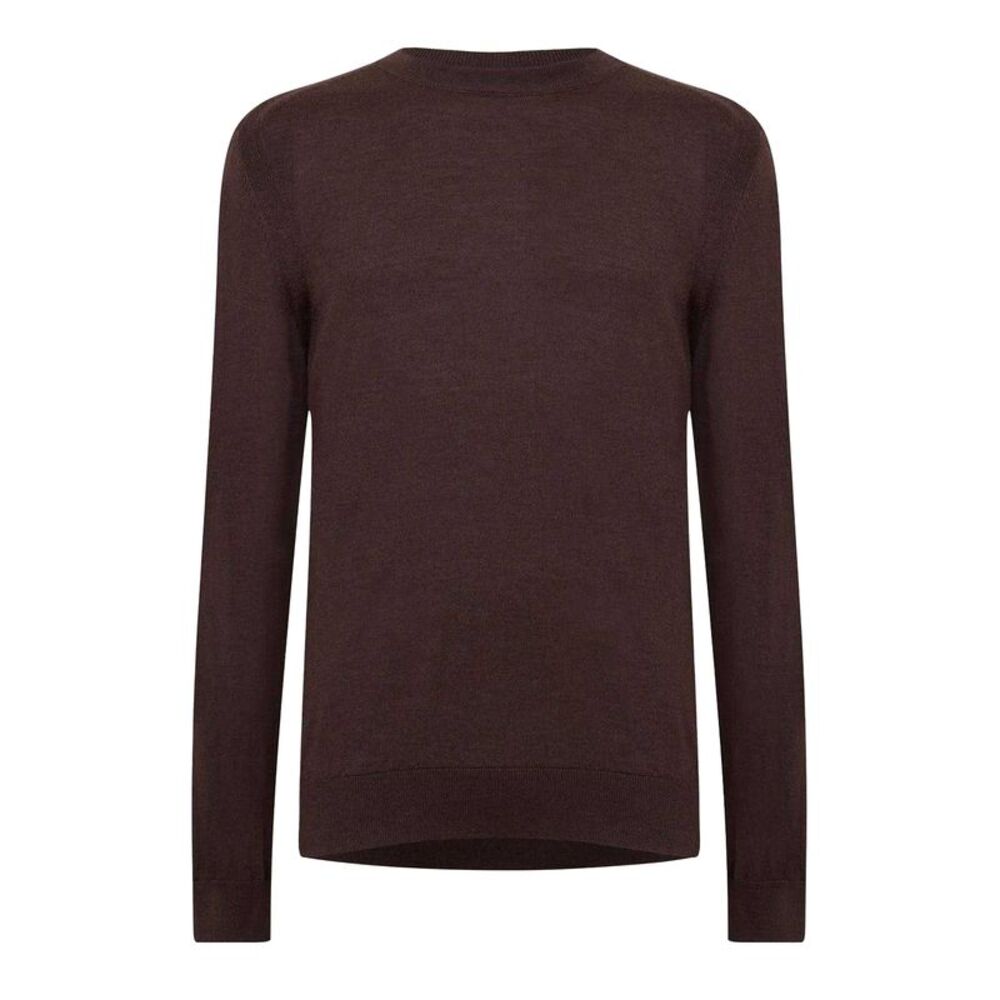 Boss Mens Ribbed Sweater Top / Brown